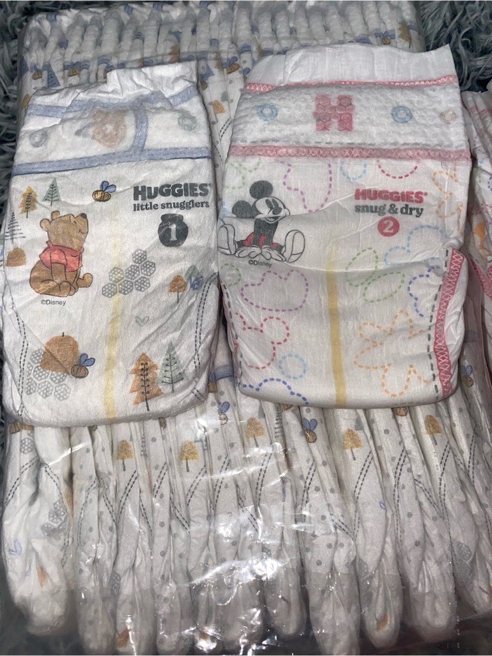 Huggies Little Snugglers Brand new diapers Size 1 & 2